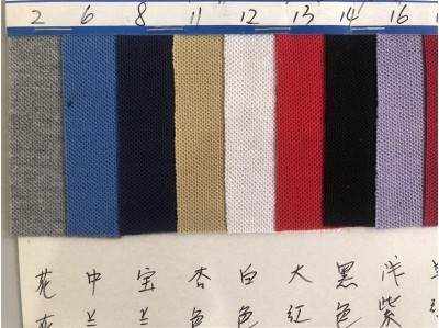 DG-TL 00448# 21支 T/C 雙珠地 35%棉 240g 側面照